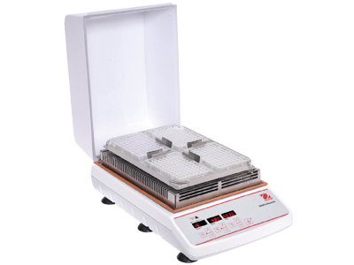Máy lắc ổn nhiệt 4 đĩa, náp đục ( máy ủ lắc 4 khay elisa) ISLDMPHDGL